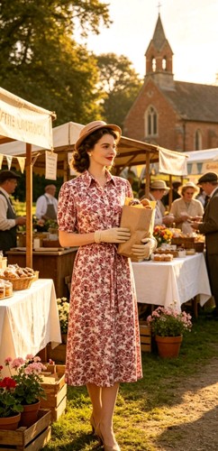 Vintage 1930s 1940s ww2 - vintage, style