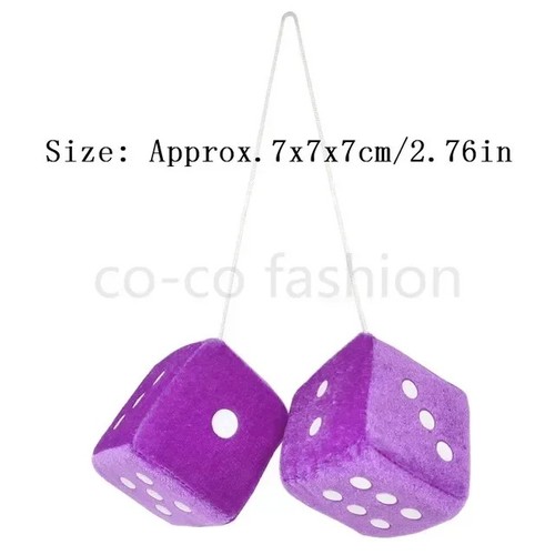 Soft fluffy furry dice - furry,