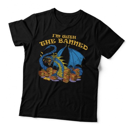 Banned books dragon with - banned,