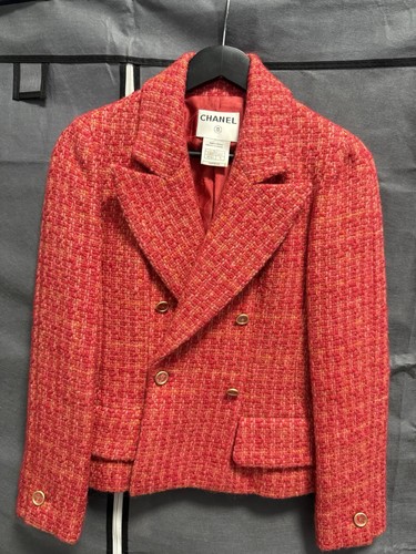 Chanel tweed jacket - jacket, size