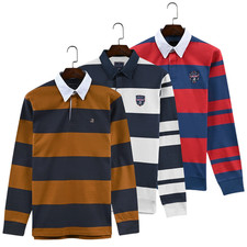 Mens Long Sleeve Rugby Polo