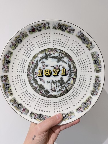 Vintage wedgwood calendar - vintage,