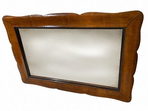 Biedermeier cherry wall mirror - biedermeier,