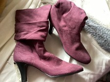 PURPLE PLUM SUEDE LEATHER