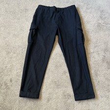 Reiss Lounge Five Pocket Cargo Flannel Trousers Size Waist 34”