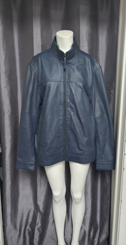 Helium blue leather - helium, jacket