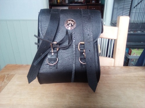 Motorcycle leather bag luggage - bag,