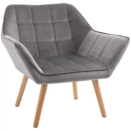Homcom grey armchair wide - homcom,