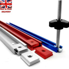 Aluminium T-Slot Miter Track Alloy Jig Woodworking Fixture Sliding Nut Bolts Set