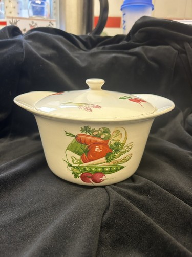 Vintage lidded casserole - vintage,