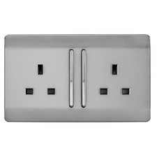 Plug Sockets 2 Gang 13 Amp