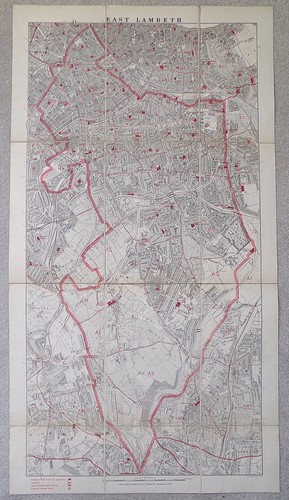 Original antique map c1890 - antique,