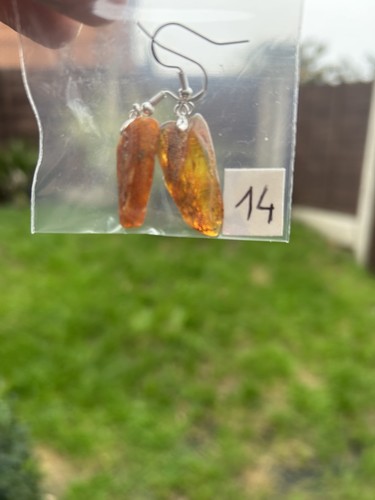 Earrings 100 natural amber - 100%,