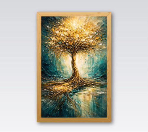 Golden radiance tree teal - golden, &