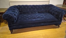 Antique navy blue velvet