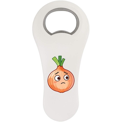 Worried onion bottle opener - onion',