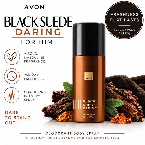 Avon black suede - avon,