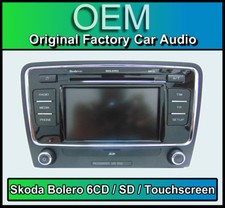 Skoda Superb CD Player car stereo, Skoda Bolero 6 CD changer, touchscreen SD in