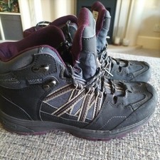 Regatta Women's/Lady Samaris II Mid Walking Boots. Seal Grey & Prune, UK Size 5