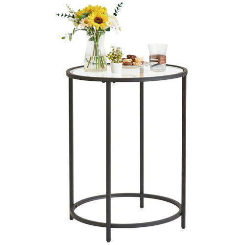 Round side table tier - round, accent
