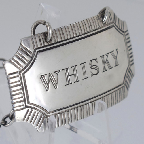 Vintage whisky solid - 'whisky', silver