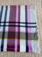 Joules Womens Bridey Check Scarf - Grey Check - One Size ~ BNWOT