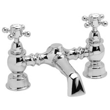 Heritage Bathrooms 1924 Hartlebury Bath Filler Tap Chrome THRC07