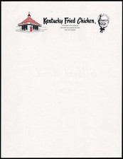 Vintage letterhead KFC