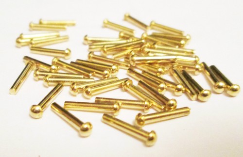 2 brass rivets - 1/2",