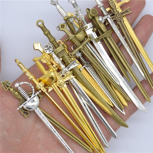 7pcs diy retro silver - retro, long