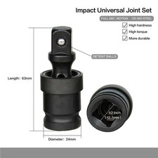 1PC 1/2" DRIVE IMPACT SOCKETS