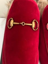 Gucci Princetown Red Velvet