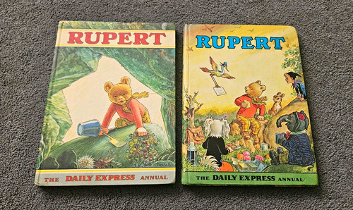 Vintage rupert bear annuals - bear,
