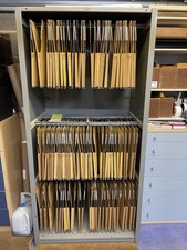 Railex Printing Filing Cabinet - With C. 90 Heavy Duty Files Included