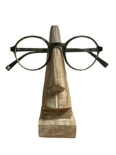 Wooden Plain Beige Spectacle Holder for Eyeglass Home Decor Display Stand Office