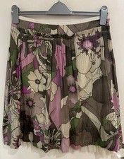 Marella Sport Silk Blend Floral Skirt With Tulle Underskirt Size UK 12