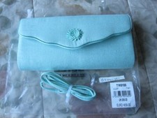 'Jacques Vert' Julep Clutch/ Handbag with Strap Turquoise. Size 9" x 4" RRP £65