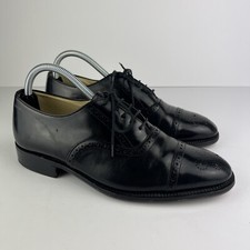 Sanders Black Brouge Shoes