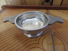 pewter Celtic quaich bowl by