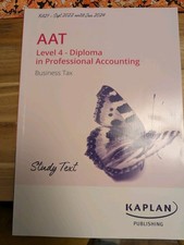 AAT Level 4 Business Tax - Kaplan textbook