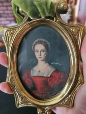 Miniature portrait "Lucrezia