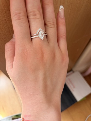 Silver diamond ring - diamond,