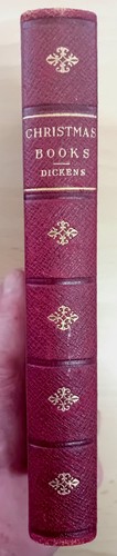 Christmas book dickens red - christmas,