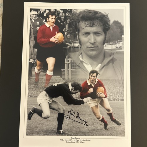 John dawes wales rugby - dawes, signed