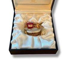 Vtg HALCYON DAYS Porcelain Jam