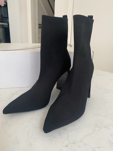 Zara black knit sock - knit,