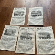 Antique Prints 1840. X 5 -