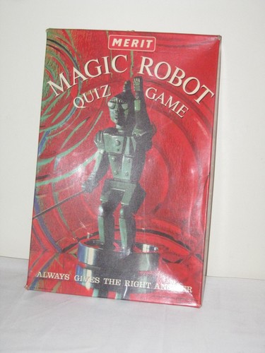 Vintage magic robot quiz game - quiz,