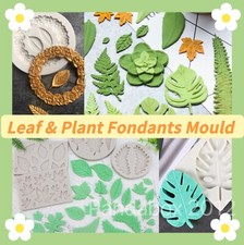 Leaves Plant Silicone Fondant Mould Cake Leaf Garden Icing Topper Chocolate Mold