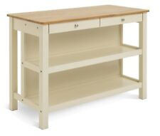 Chicago Solid Wood 2 Seater Bar Island - Cream